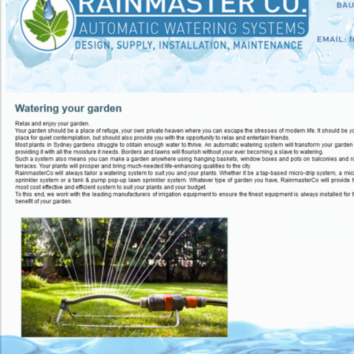 Watering Your Garden