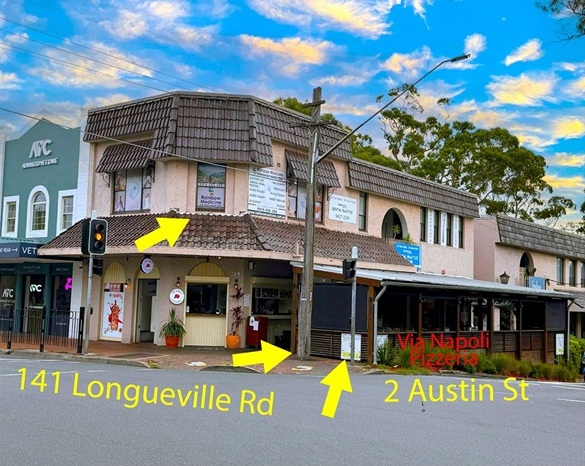 Lane Cove shopfront alternate view